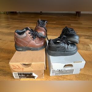 Brown and Black Kids Sneakers